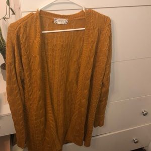 Mustard yellow cardigan